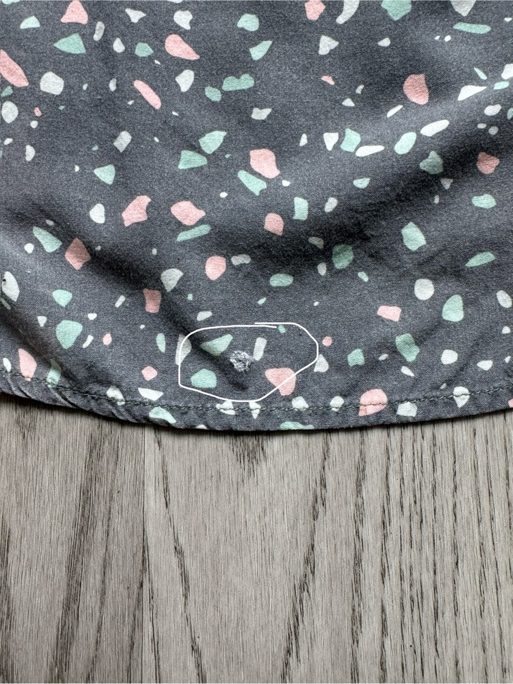 Wildfang Terrazzo Print Button Down, size L - Picture 6 of 6